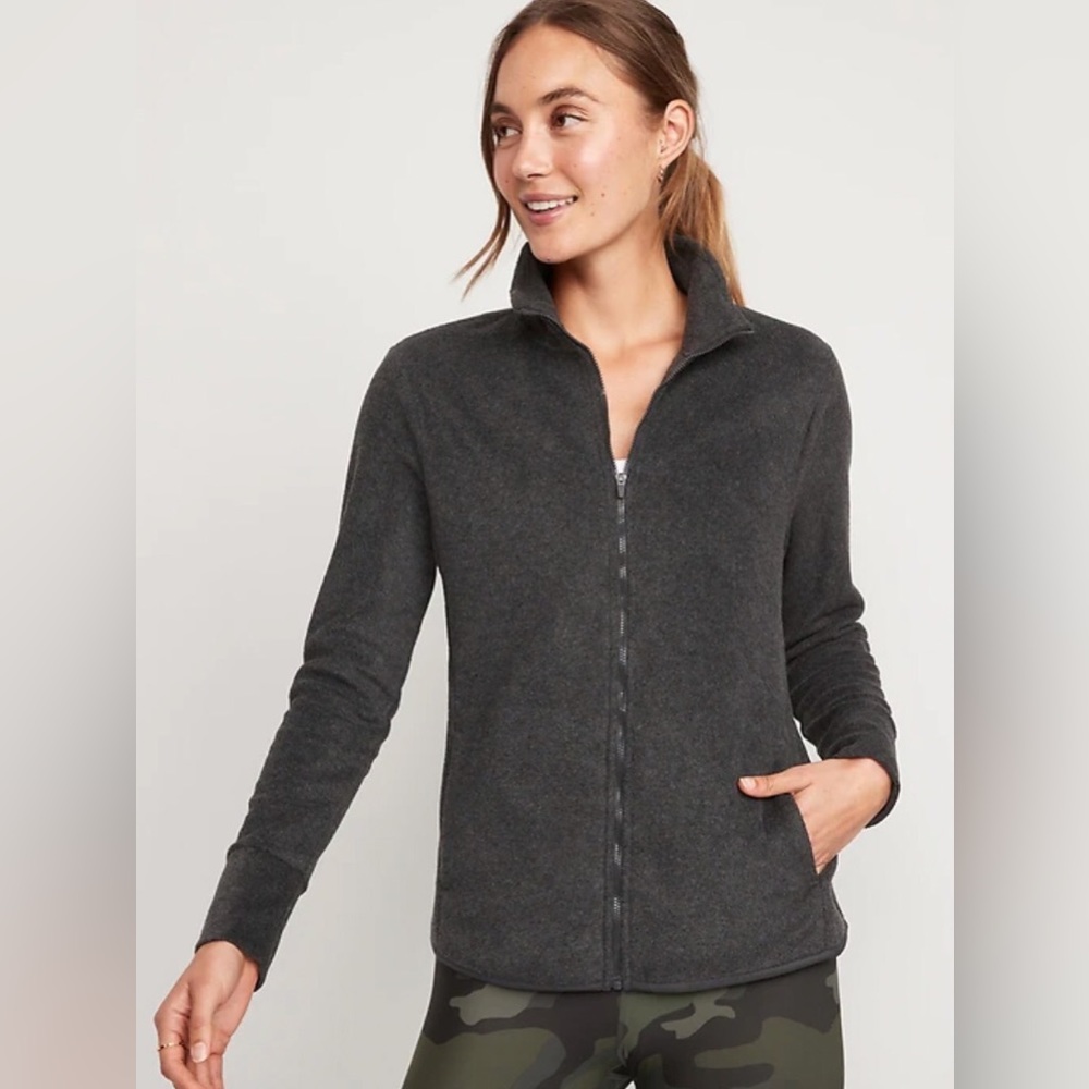 🟠 old navy fleece activewear jacket